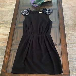 H&M Black Dress with Pearlized Bead sleeves